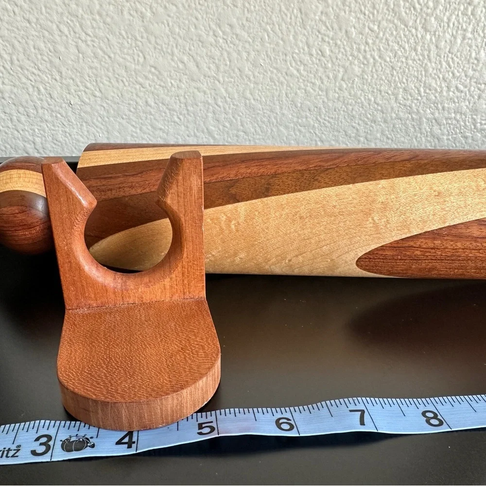 Wooden Rolling Pin with Stand - Picture 5 of 6